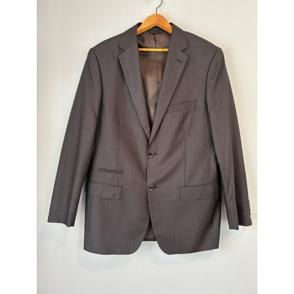 Steve Harvey Celebration Edition Men's Blazer‎ 44L / 38L Brown Checkered